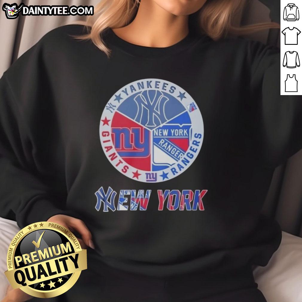 awesome-new-york-yankees-new-york-rangers-new-york-giants-mashup-logo-sweatshirt Awesome New York Yankees, Rangers, Giants mashup logo sweatshirt showcasing iconic NYC sports team designs.