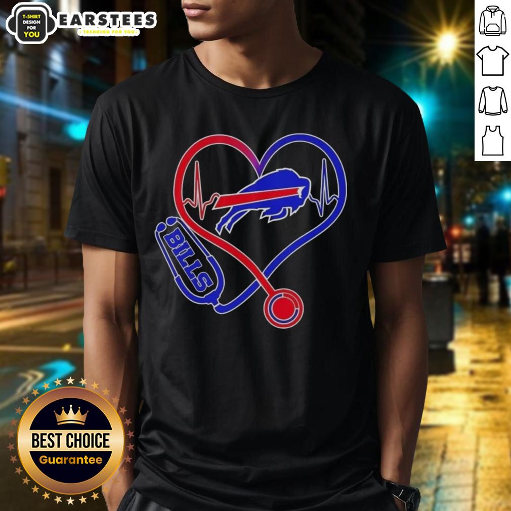 awesome-nurse-love-buffalo-bills-t-shirt-1 Awesome Nurse Love Buffalo Bills T-Shirt featuring a heart design and team colors, perfect for sports-loving healthcare workers.