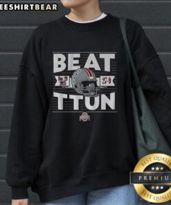 Awesome Ohio State Buckeyes football sweatshirt celebrating victory over TTUN in The Game 2025.