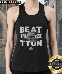 Ohio State Buckeyes football tank top celebrating victory over TTUN in The Game 2025, perfect for fans and sports enthusiasts.