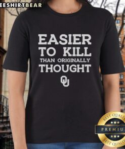 Alt Text: Awesome Oklahoma Sooners Football logo on a stylish ladies tee, perfect for game day fashion.