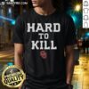 Alt Text: Awesome Oklahoma Sooners Football Hard To Kill Logo T-Shirt featuring the iconic Sooners logo in bold colors.