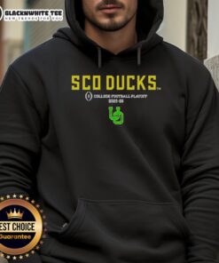Awesome Oregon Ducks 2025-26 CFP Sco Ducks hoodie in vibrant colors, perfect for fans showing team spirit.