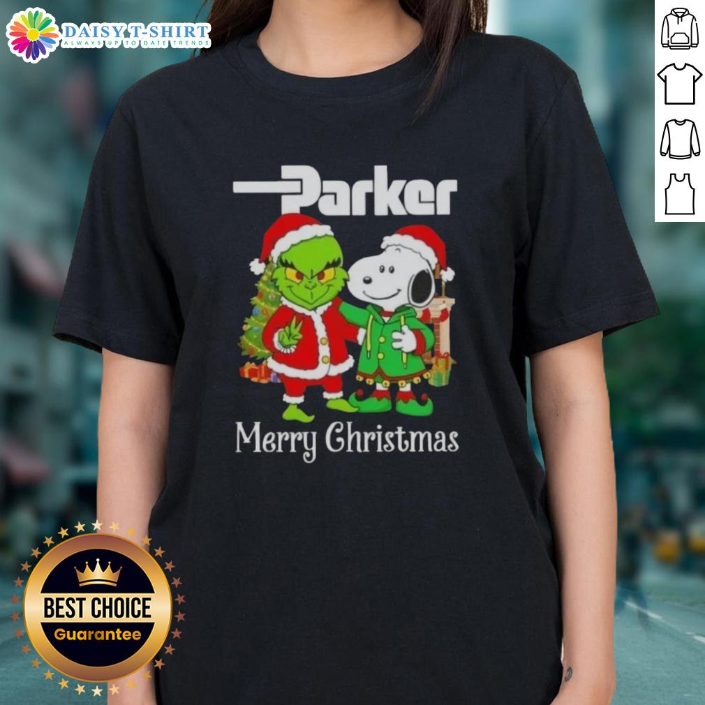 Awesome Parker Hannifin X Grinch And Snoopy Merry Christmas Ladies Tee Awesome Parker Hannifin X Grinch and Snoopy Merry Christmas ladies tee featuring festive graphics and vibrant colors.