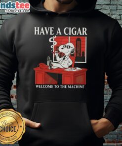 Alt Text: Awesome Peanuts Snoopy hoodie featuring Snoopy with a cigar, perfect for fans of classic comics and stylish comfort.