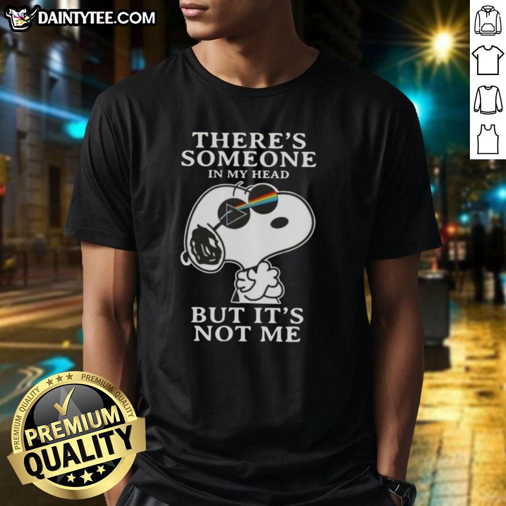 awesome-peanuts-snoopy-theres-someone-in-my-head-but-its-not-me-t-shirt Awesome Peanuts Snoopy 'There's Someone In My Head But It's Not Me' T-Shirt featuring a playful Snoopy design.