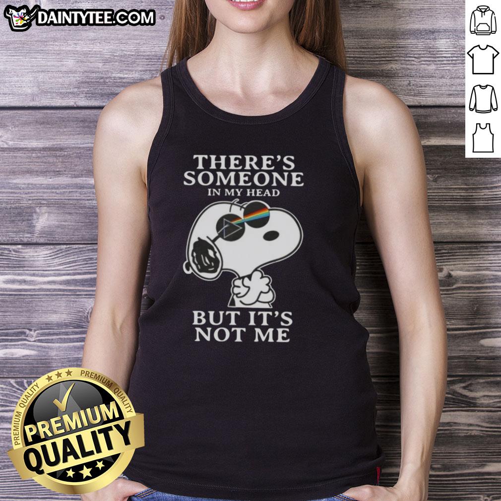 awesome-peanuts-snoopy-theres-someone-in-my-head-but-its-not-me-tank-top Awesome Peanuts Snoopy tank top featuring 'Theres someone in my head but its not me' design, perfect for fans.