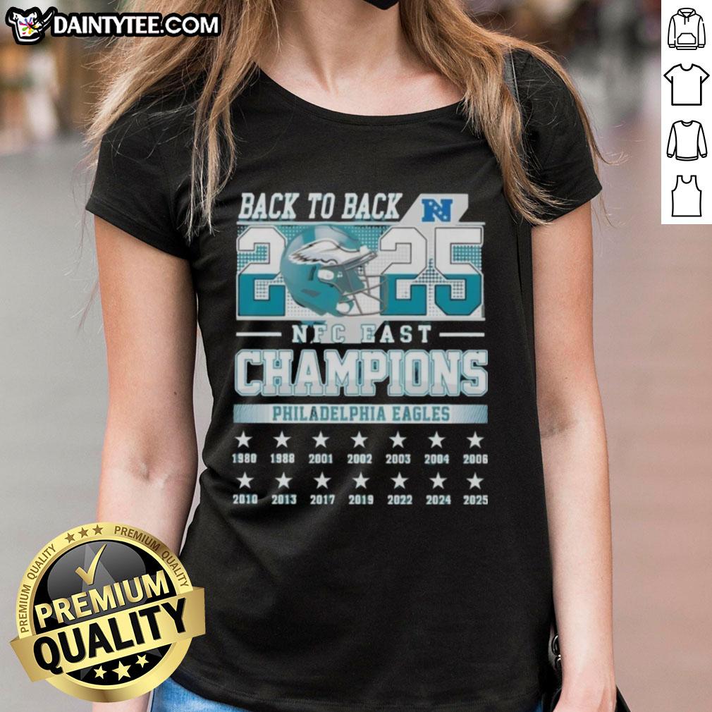 awesome-philadelphia-eagles-football-nfc-east-champions-back-to-back-2025-ladies-tee Philadelphia Eagles NFC East Champions 2025 ladies tee featuring vibrant design celebrating back-to-back victories.