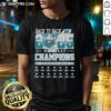 Awesome Philadelphia Eagles NFC East Champions Back to Back 2025 T-Shirt featuring team logo and vibrant design.