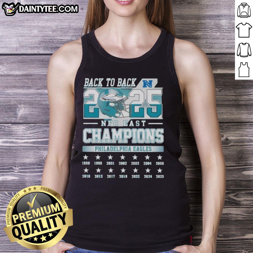 awesome-philadelphia-eagles-football-nfc-east-champions-back-to-back-2025-tank-top Awesome Philadelphia Eagles Football NFC East Champions Back to Back 2025 tank top featuring team logo and vibrant design.