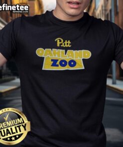 Alt Text: Awesome Pittsburgh Panthers Oakland Zoo T-Shirt featuring vibrant graphics and a comfortable fit, perfect for fans.