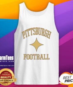 Awesome Pittsburgh Steelers football tank top featuring Starkist Sparkle icon design, perfect for game day.