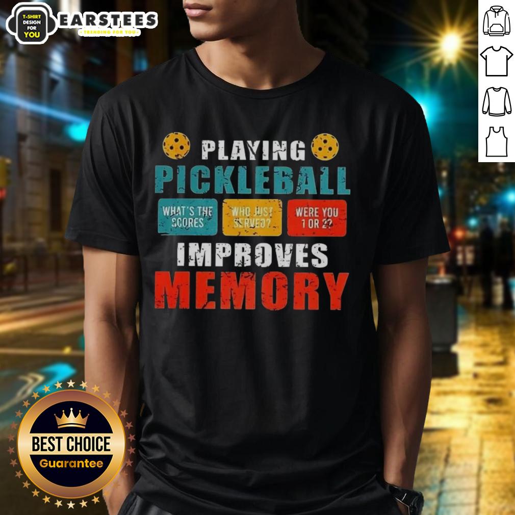 awesome-playing-pickleball-improves-memory-whats-the-saucers-vintage-t-shirt-1 Awesome vintage t-shirt featuring Playing Pickleball Improves Memory slogan, perfect for pickleball enthusiasts.