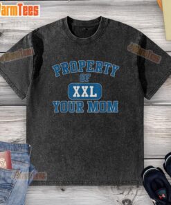 XXL Your Mom Curved Letters Washed T-Shirt featuring a stylish design and comfortable fit for casual wear.
