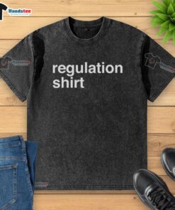 Awesome Regulation Washed T-Shirt in soft cotton, featuring a relaxed fit and stylish design, perfect for casual wear.