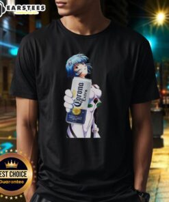 Alt Text: Awesome Rei Ayanami X Corona Neon Genesis Evangelion anime T-shirt featuring vibrant graphics and stylish design.