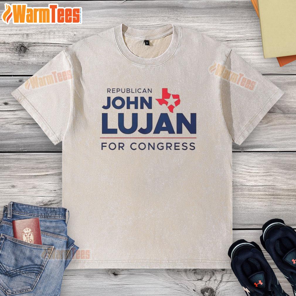 awesome-republican-john-lujan-for-congress-2026-washed-t-shirt Awesome Republican John Lujan for Congress 2026 washed t-shirt featuring campaign logo and vibrant design.
