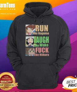 Awesome Run Like Nagumo Laugh Like Wako And Fuck Like Niikura Hoodie in stylish design, perfect for fans of the series.