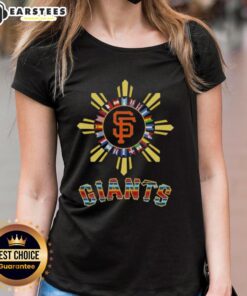 Awesome San Francisco Giants X Hispanic Ladies Tee featuring vibrant colors and stylish design for fan apparel.