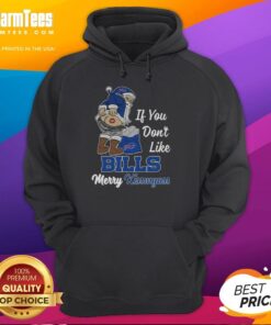 Awesome Santa Claus hoodie featuring 'If You Don't Like Bills, Merry Kiss My Ass' design for festive holiday style.