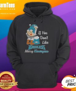 Awesome Santa Claus wearing a Merry Kiss My Ass hoodie, showing Philadelphia Eagles spirit and holiday cheer.
