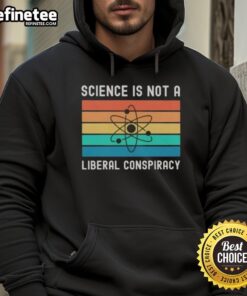 Awesome Science Is Not A Liberal Conspiracy Retro Hoodie in vibrant colors, perfect for science enthusiasts and advocates.