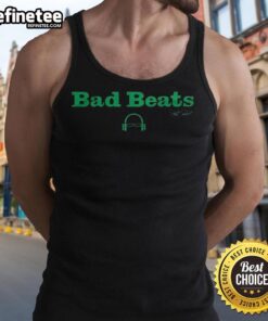 Alt Text: Awesome Scott Van Pelt Podcast Bad Beats signature logo on a stylish tank top, perfect for sports fans and podcast lovers.