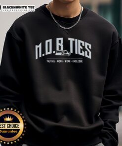 Awesome Seattle Seahawks Mob Ties Truth and Work Sweatshirt featuring bold team colors and logo, perfect for fans.