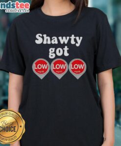 Awesome Shawty Got Low Diabetes Ladies Tee in vibrant colors, perfect for casual wear and raising diabetes awareness.