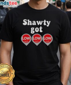 Alt Text: Awesome Shawty Got Low Diabetes T-Shirt featuring fun graphics and a catchy phrase, perfect for diabetes awareness.