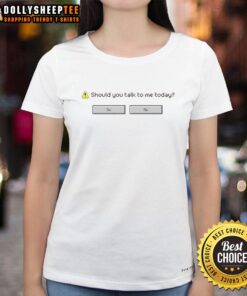 Awesome Ladies Tee with 'Computer Says No' design, perfect for casual wear and humor enthusiasts.