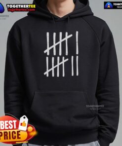 Alt Text: Awesome Six Seven 67 meme hoodie featuring tally marks and the numbers 6 and 7 in a stylish design.