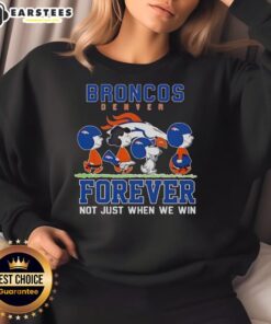Awesome Snoopy And Charlie Brown Denver Broncos Forever Not Just When We Win T-Shirt - Image 5