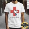 Awesome Snoopy Be Cool Give Blood T-Shirt featuring Snoopy promoting blood donation in a fun, vibrant design.