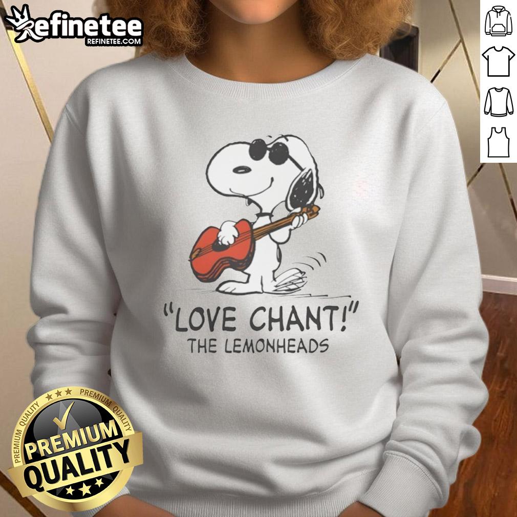 awesome-snoopy-love-chant-the-lemonheads-sweatshirt Awesome Snoopy Love Chant The Lemonheads sweatshirt featuring a vibrant design of Snoopy and musical elements.