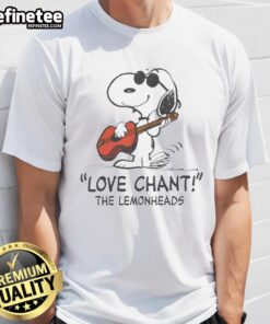 Awesome Snoopy Love Chant The Lemonheads T-Shirt featuring a colorful Snoopy graphic and vibrant text design.