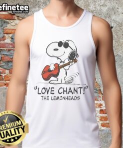 Awesome Snoopy Love Chant The Lemonheads tank top featuring vibrant graphics and a trendy design for music lovers.