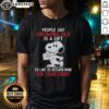 Awesome Snoopy t-shirt featuring 'Growing Old Is A Gift, I'd Like To Return Mine for Store Credit' design.