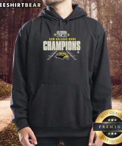 Awesome Southern Miss Golden Eagles New Orleans Bowl Champions 2025 hoodie featuring team colors and logo.