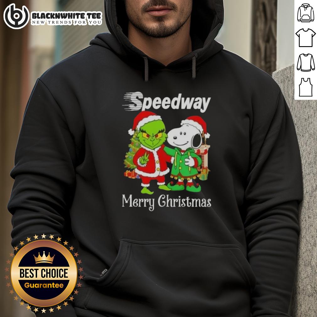 Awesome Speedway X Grinch And Snoopy Merry Christmas Hoodie Awesome Speedway X Grinch and Snoopy Merry Christmas Hoodie featuring festive designs for holiday cheer.
