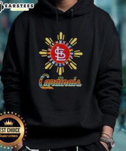 Awesome St. Louis Cardinals X Hispanic hoodie featuring vibrant colors and team logo, perfect for fans and style.