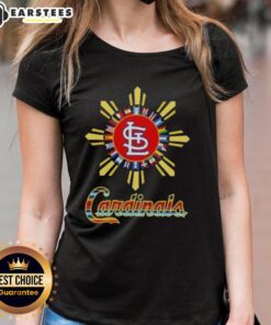 Awesome St. Louis Cardinals X Hispanic Ladies Tee featuring vibrant colors and stylish design for fans.