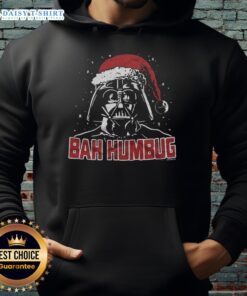 Awesome Star Wars Darth Vader Bah Humbug hoodie featuring a festive design perfect for holiday celebrations.