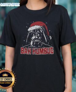 Awesome Star Wars Darth Vader Bah Humbug ladies tee featuring a festive design perfect for holiday fans.