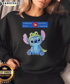 Awesome Stitch Cosplay Crocodile X Canada Post Sweatshirt featuring vibrant colors and detailed design for fans.