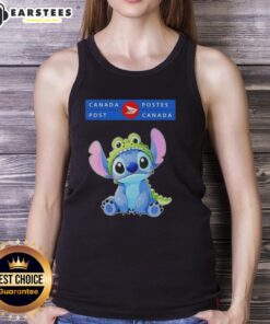 Awesome Stitch Cosplay Crocodile X Canada Post Tank Top featuring vibrant graphics and a stylish design for fans.