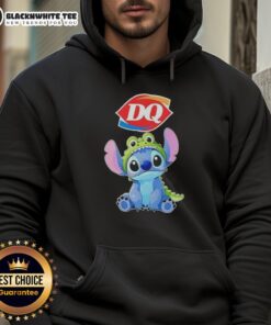 Awesome Stitch Cosplay with Crocodile X Dairy Queen hoodie showcasing vibrant colors and playful design.
