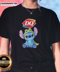 Awesome Stitch Cosplay Crocodile X Dairy Queen Ladies Tee featuring vibrant colors and fun design for cosplay enthusiasts.