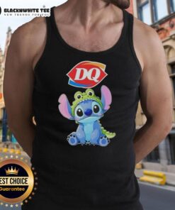 Awesome Stitch Cosplay featuring a Crocodile X Dairy Queen tank top, perfect for fans of unique character outfits.