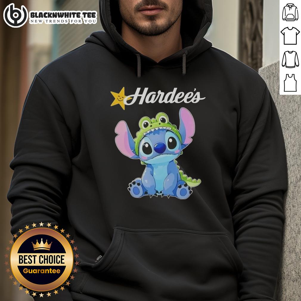 Awesome Stitch Cosplay Crocodile X Hardee'S Hoodie Awesome Stitch cosplay featuring a Crocodile X Hardees hoodie, showcasing vibrant colors and unique design.